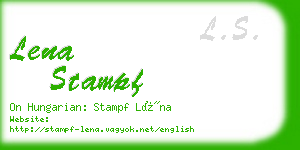 lena stampf business card